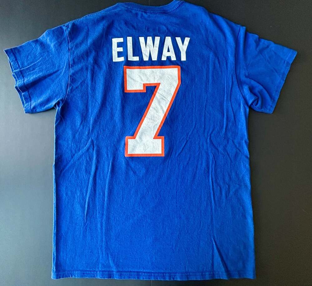 NFL Team Apparel Denver Broncos Elway #7 Hall of Fame T-Shirt Size M